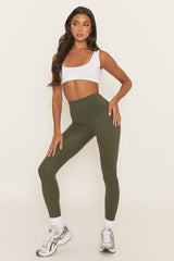 Khaki Energise Activewear Leggings - Treya