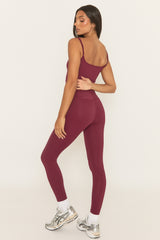 Wine Energise Activewear Leggings - Treya