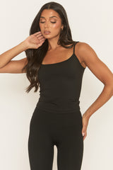 Black Active Strappy Top - Elore