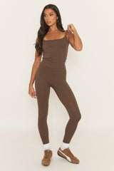 Chocolate Active Strappy Top - Elore