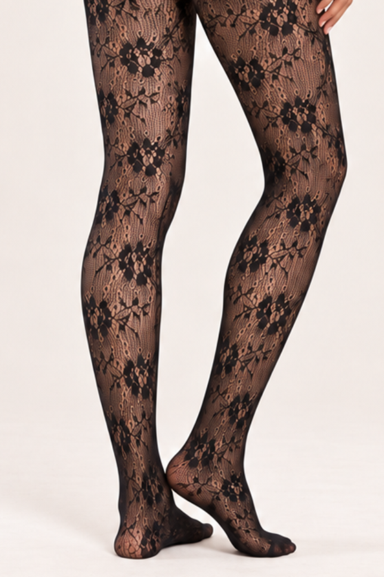 Black Lace Tights - Anaris
