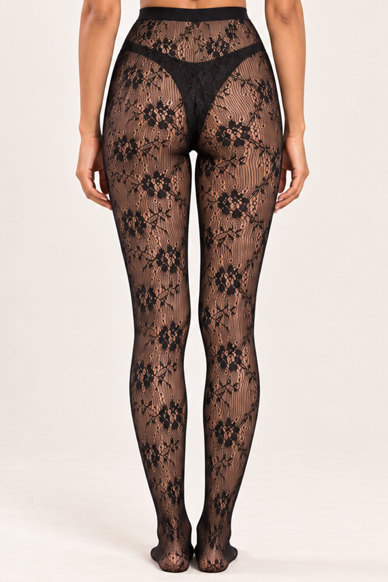 Black Lace Tights - Anaris