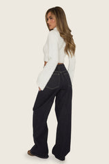 White High Neck Fluffy Knit Jumper - Maven