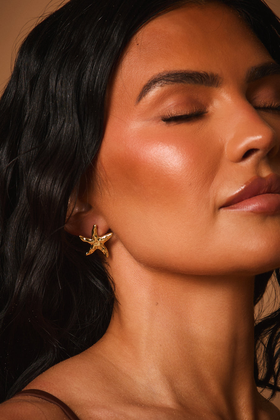 Gold Starfish Earrings - Zola
