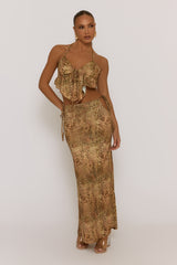 Leopard Cami Top and Maxi Skirt Co-ord - Salma