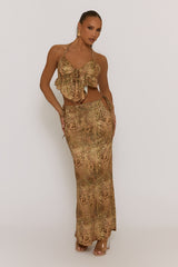 Leopard Cami Top and Maxi Skirt Co-ord - Salma