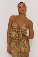 Leopard Cami Top and Maxi Skirt Co-ord - Salma