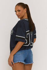 Blue Denim Stretch Skort - Danielle