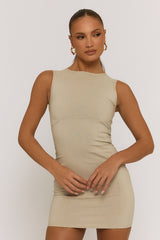 Stone Seam Detail Bodycon Mini Dress - Mindy