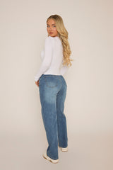 White Twist Long Sleeve Top - Inara