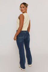 Cream Knitted Square Neck Waistcoat - Karyn