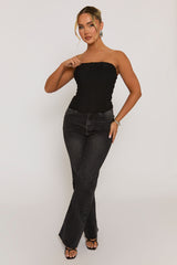 Black Boned Corset Top - Natalya