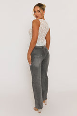 White Lace Sheer Vest Top - Elenora
