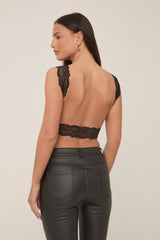 Leopard Sequin Open Back Top With Lace Straps - Everlee
