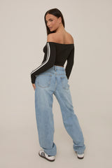 Black Varisty Number Crop Top - January
