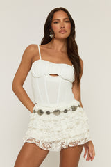 Silver Pendant Detail Belt - Gracia