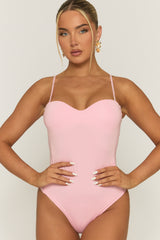 Pink Padded Bust Bodysuit - Seville