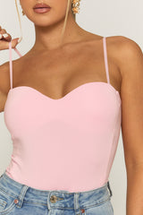 Pink Padded Bust Bodysuit - Seville