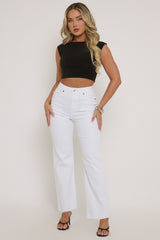 Black Open Back Crop Top - Iona