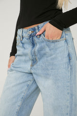 Blue Denim Extra Long Straight Leg Jeans - Blaise