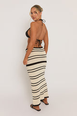 Mono Stripe Crochet Maxi Skirt - Sofia