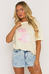 Lemon Pink Pony Oversized Tshirt - Saveria