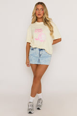 Lemon Pink Pony Oversized Tshirt - Saveria