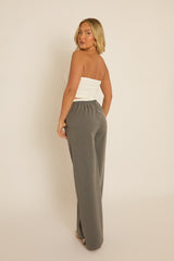 White Strapless Corsage Corset Top - Sylvie