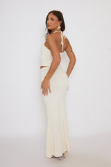Cream Ruffle Top and Maxi Skirt Co-ords - Alyson