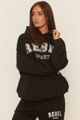 Black Rebel Sport Oversized Hoodie - Regina
