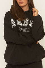 Black Rebel Sport Oversized Hoodie - Regina