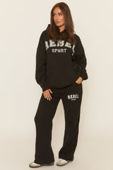 Black Rebel Sport Oversized Hoodie - Regina