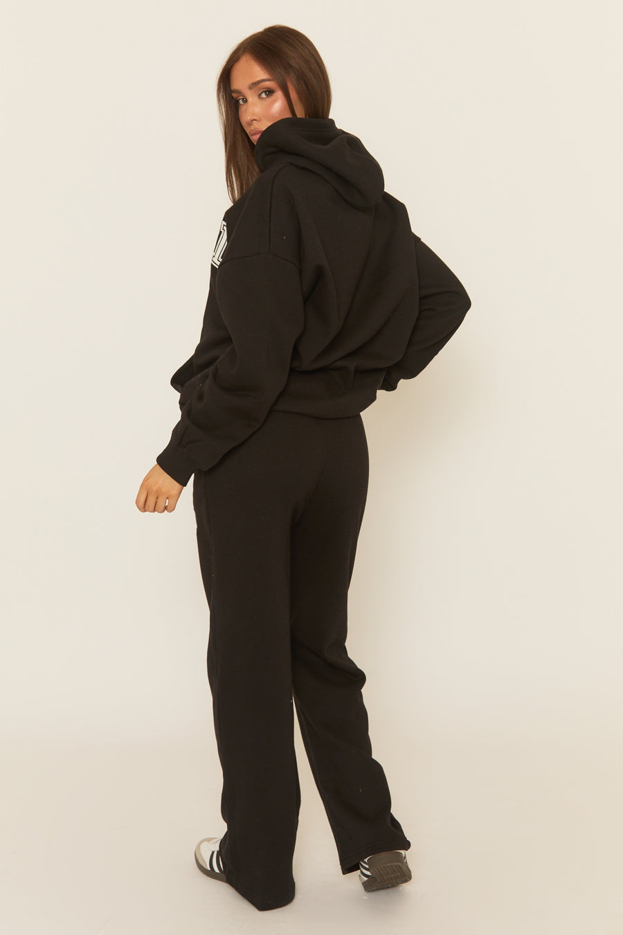Black Rebel Sport Wide Leg Joggers - Luciana