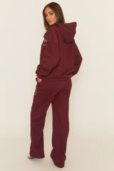 Wine Rebel Sport Wide Leg Joggers - Mckenna