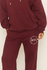 Wine Rebel Sport Wide Leg Joggers - Mckenna