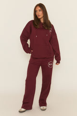 Wine Rebel Sport Wide Leg Joggers - Mckenna