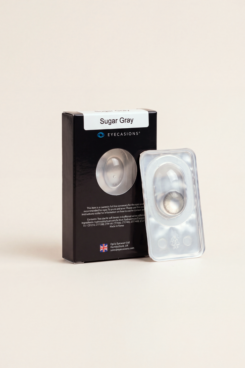 Eyecasions Sugar Gray Contact Lenses
