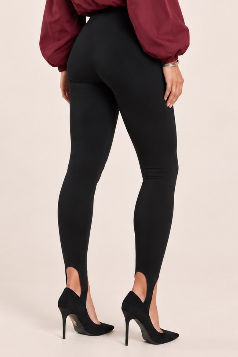 Black Sculpt Stirrup Leggings - Dayna