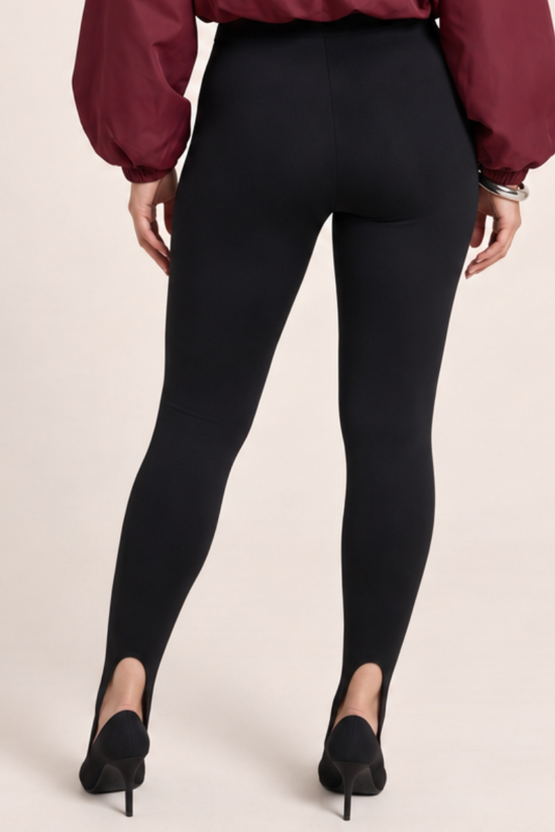 Black Sculpt Stirrup Leggings - Dayna