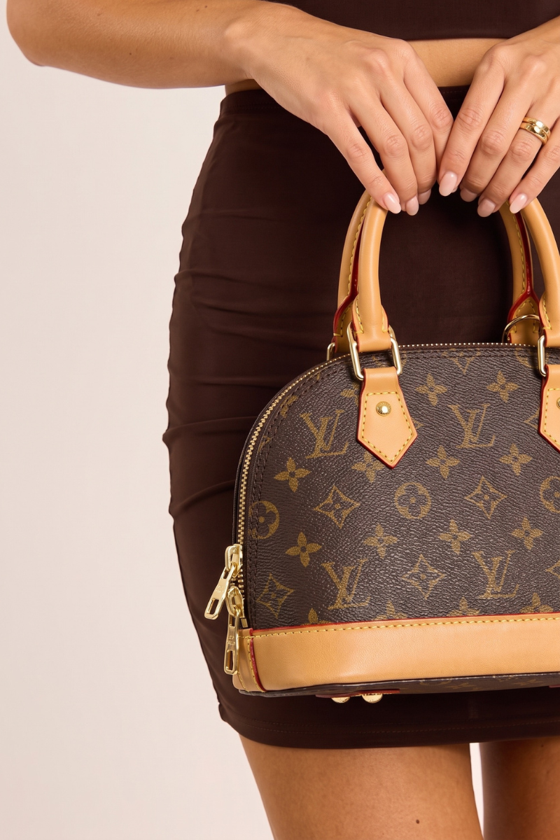 Brown Logo Detail Handbag - Lawson