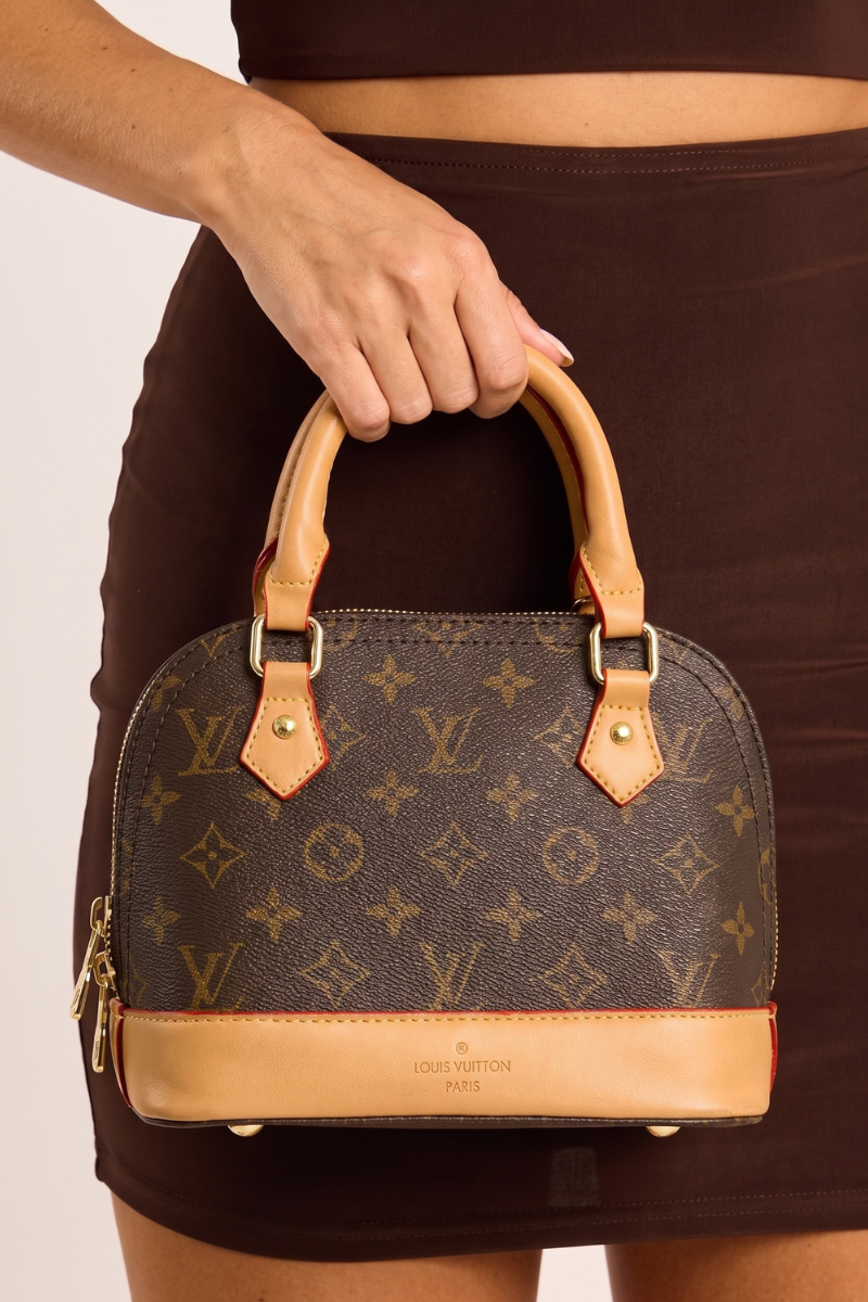 Brown Logo Detail Handbag - Lawson