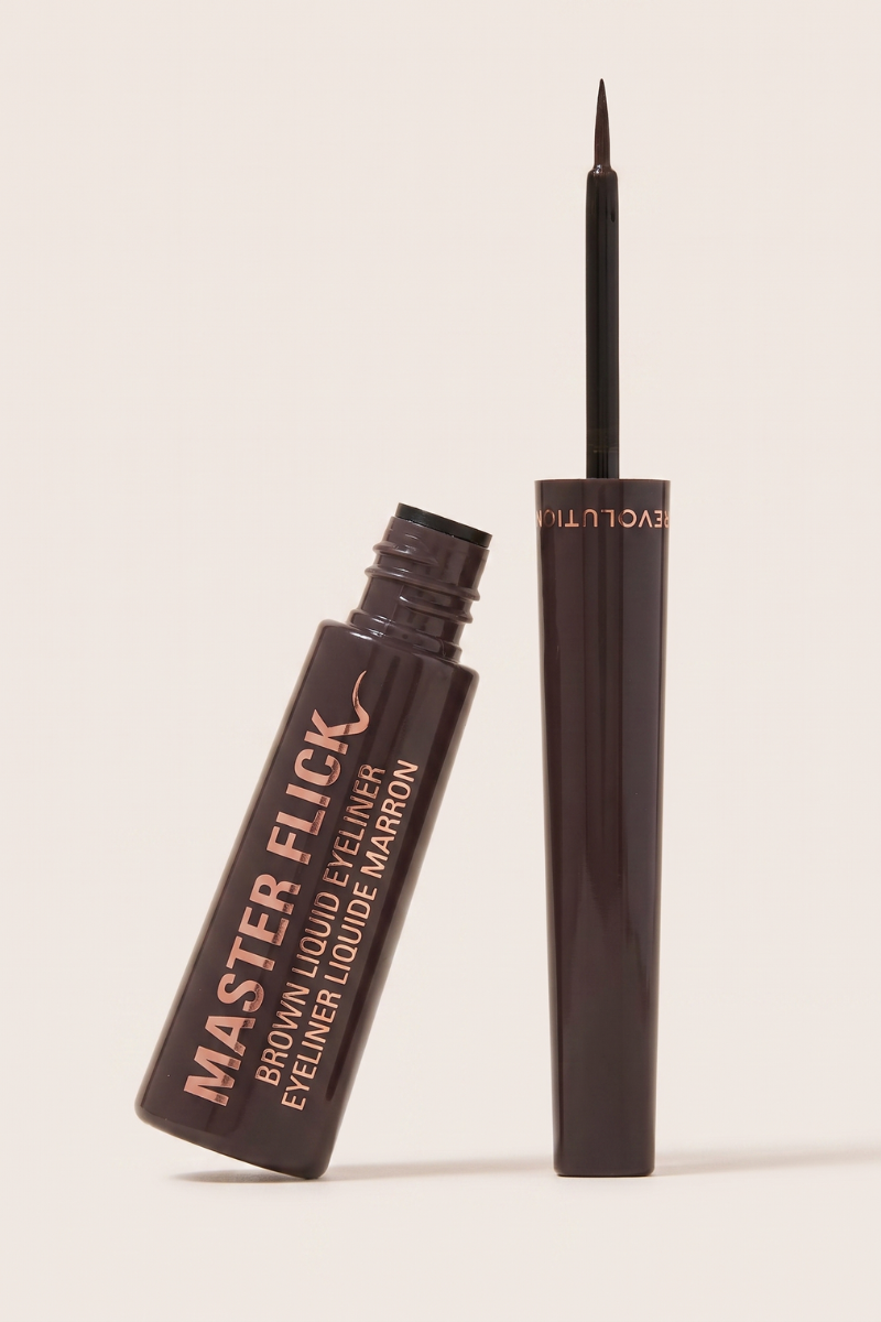 Revolution Master Flick Dip Liquid Eyeliner Mocha Brown