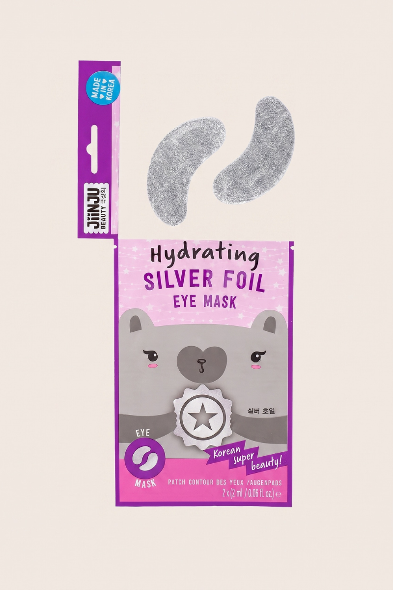Jiinju 2x2ml Under Eye Mask Silver Foil Hydrating