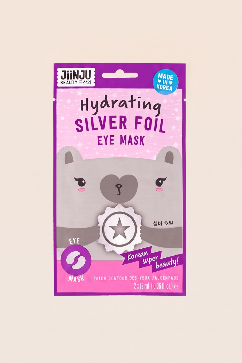 Jiinju 2x2ml Under Eye Mask Silver Foil Hydrating