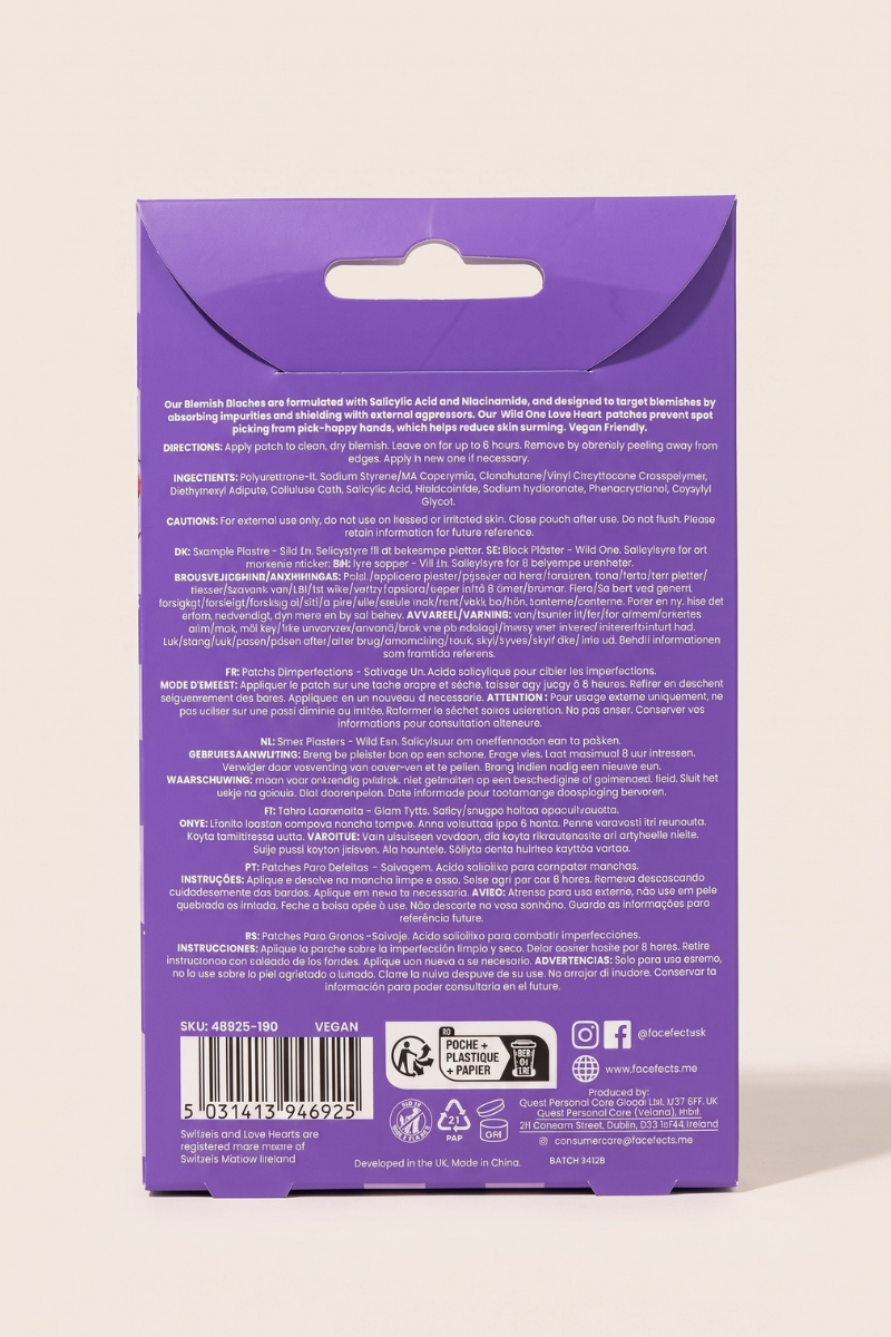 Face Facts x Swizzels Blemish Patches Wild One