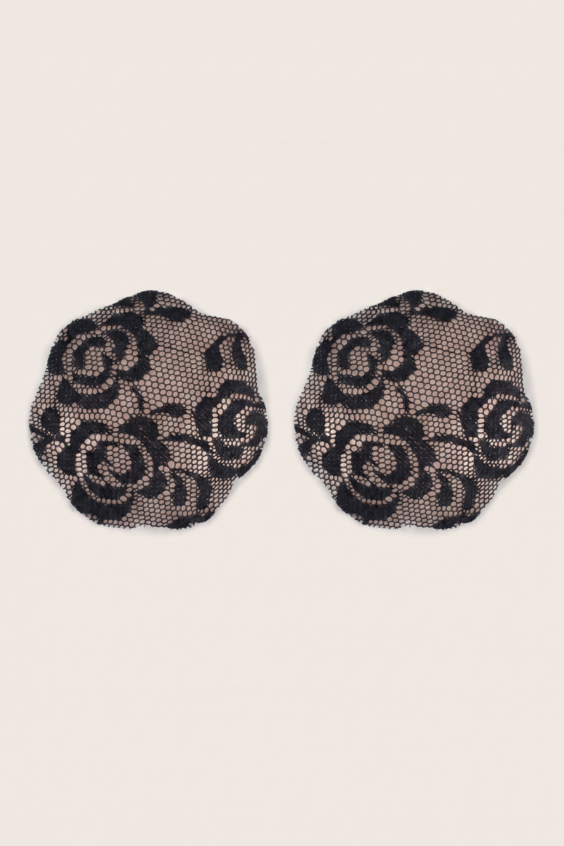 Black Lace Nipple Covers - Marla