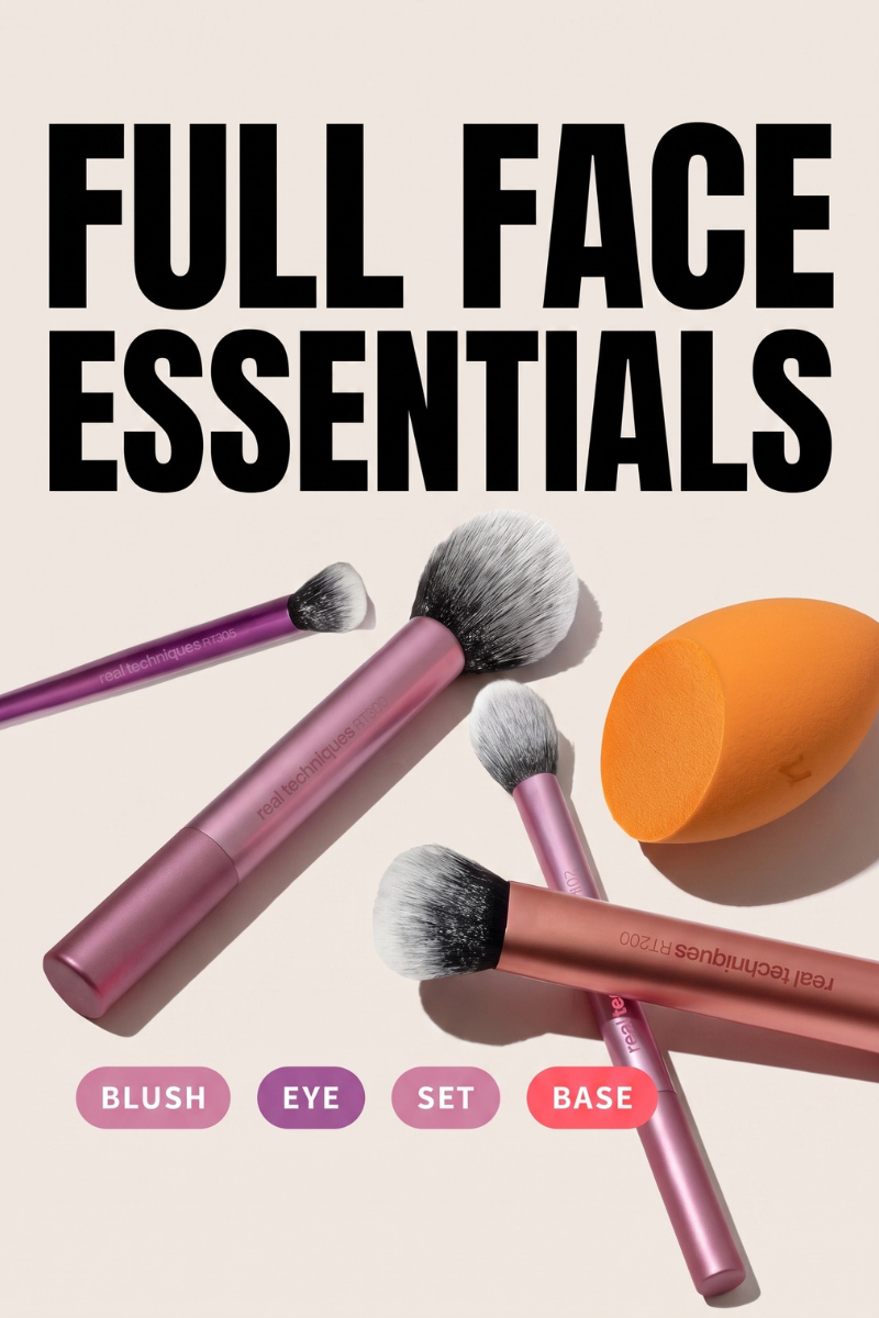 Real Techniques Everyday Essentials Makeup Brush Set