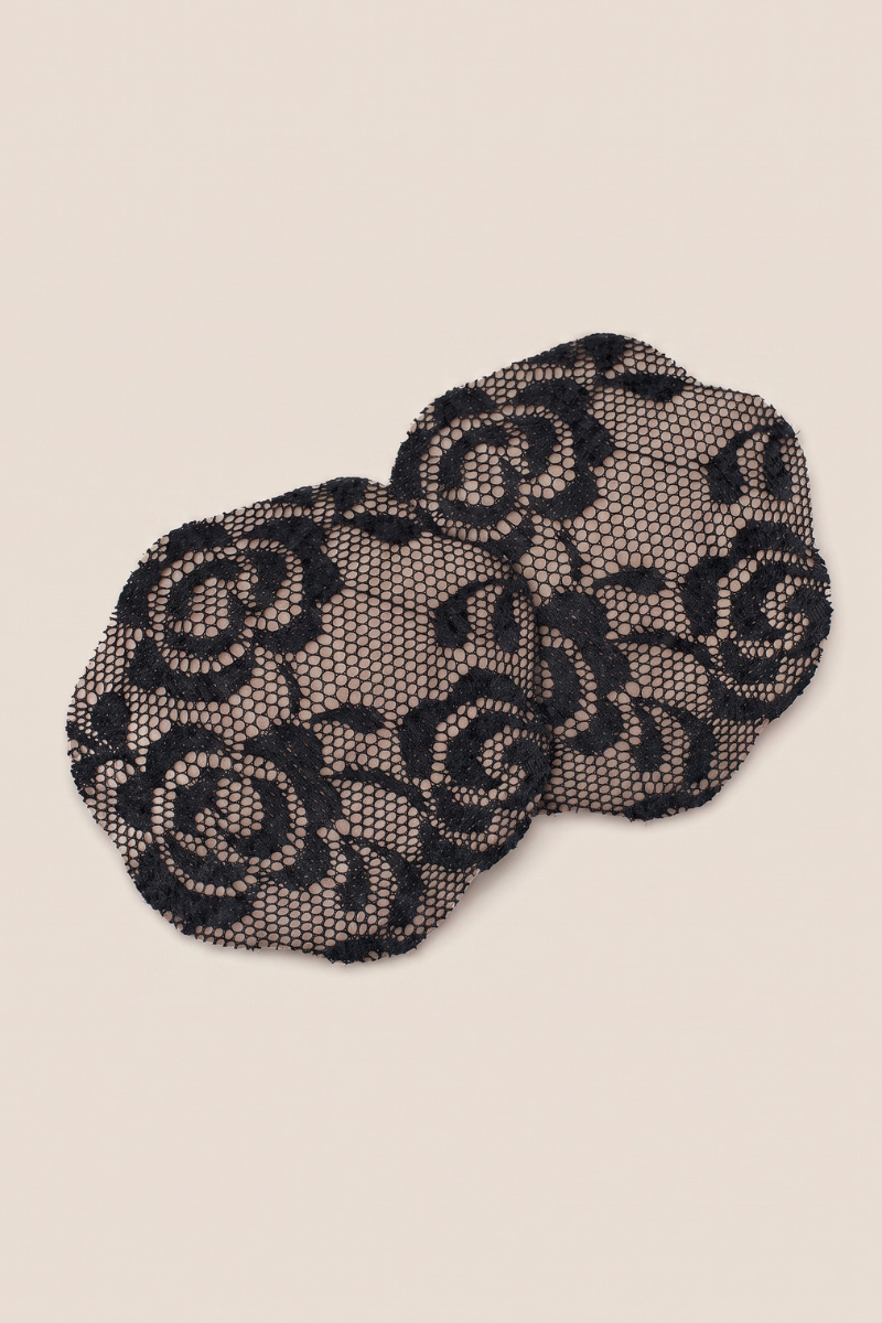 Black Lace Nipple Covers - Marla