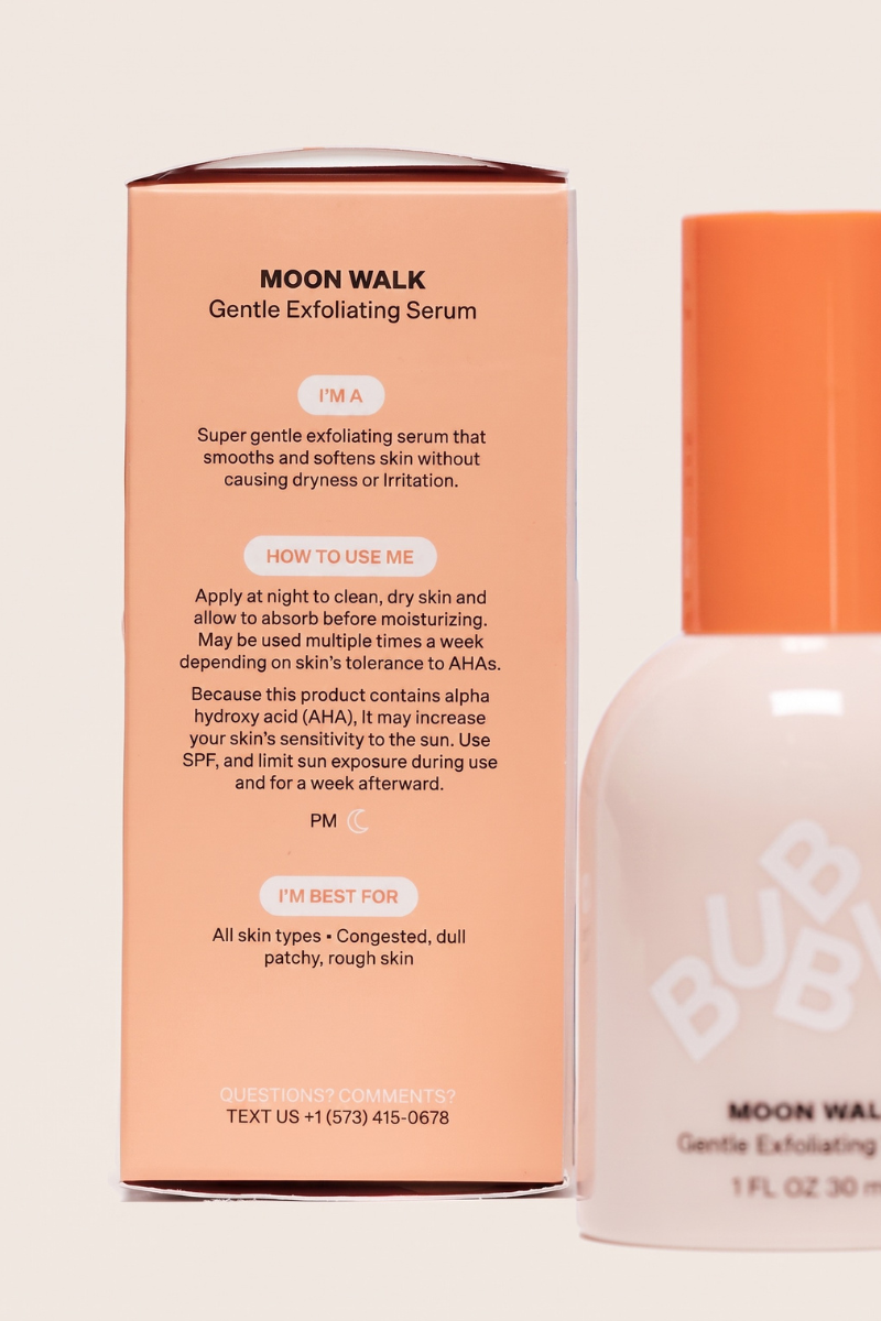 Bubble Moon Walk 30ml Gentle Exfoliating Serum