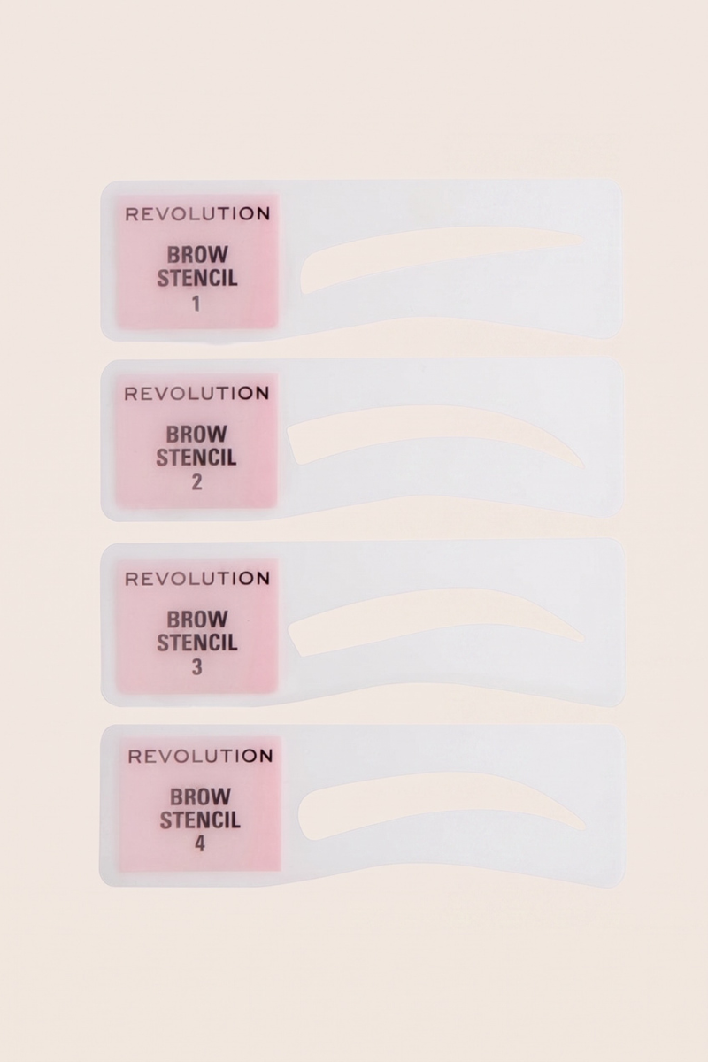 Revolution Brow Powder Stamp & Stencil Kit Ash Brown